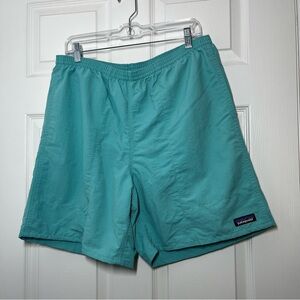 PATAGONIA Aqua Blue Men’s Baggies Shorts Size Large